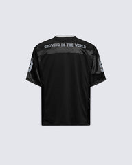 Retro-Inspired Oversized Football Jersey