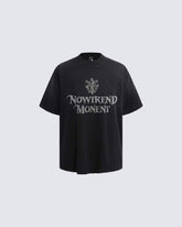 New Vintage Washed Letter Print T-Shirt