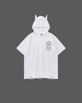American Vintage Printed Hooded T-shirt