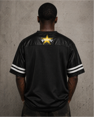 Vintage Casual Number Print Mesh Tee