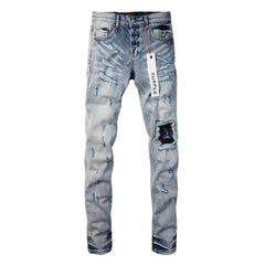New Purple Personality Fashion Jeans 9038