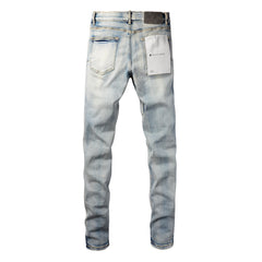 New Blue Vintage Personality Fashion Ripped Jeans (9058-9050)