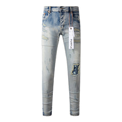 New Blue Vintage Personality Fashion Ripped Jeans (9058-9050)