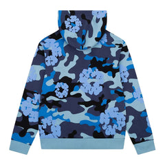 Denim Tears Wreath Zip Hoodie 'Blue Camo'