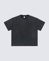 Street Fashion Distressed Short Boxy Tee