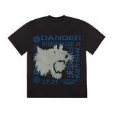 Travis Scott Danger Tee Black