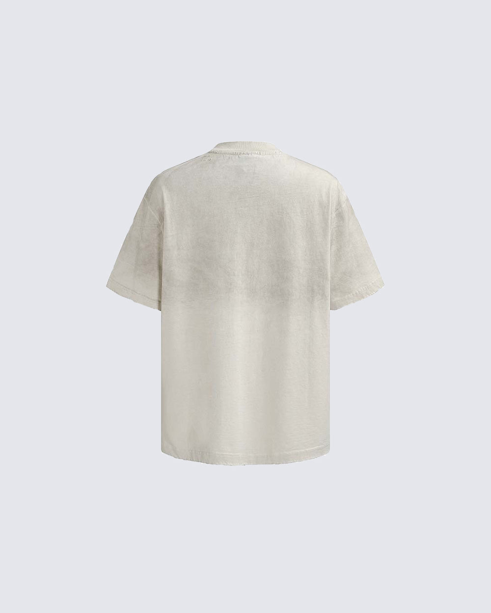 New Vintage Washed Letter Print T-Shirt