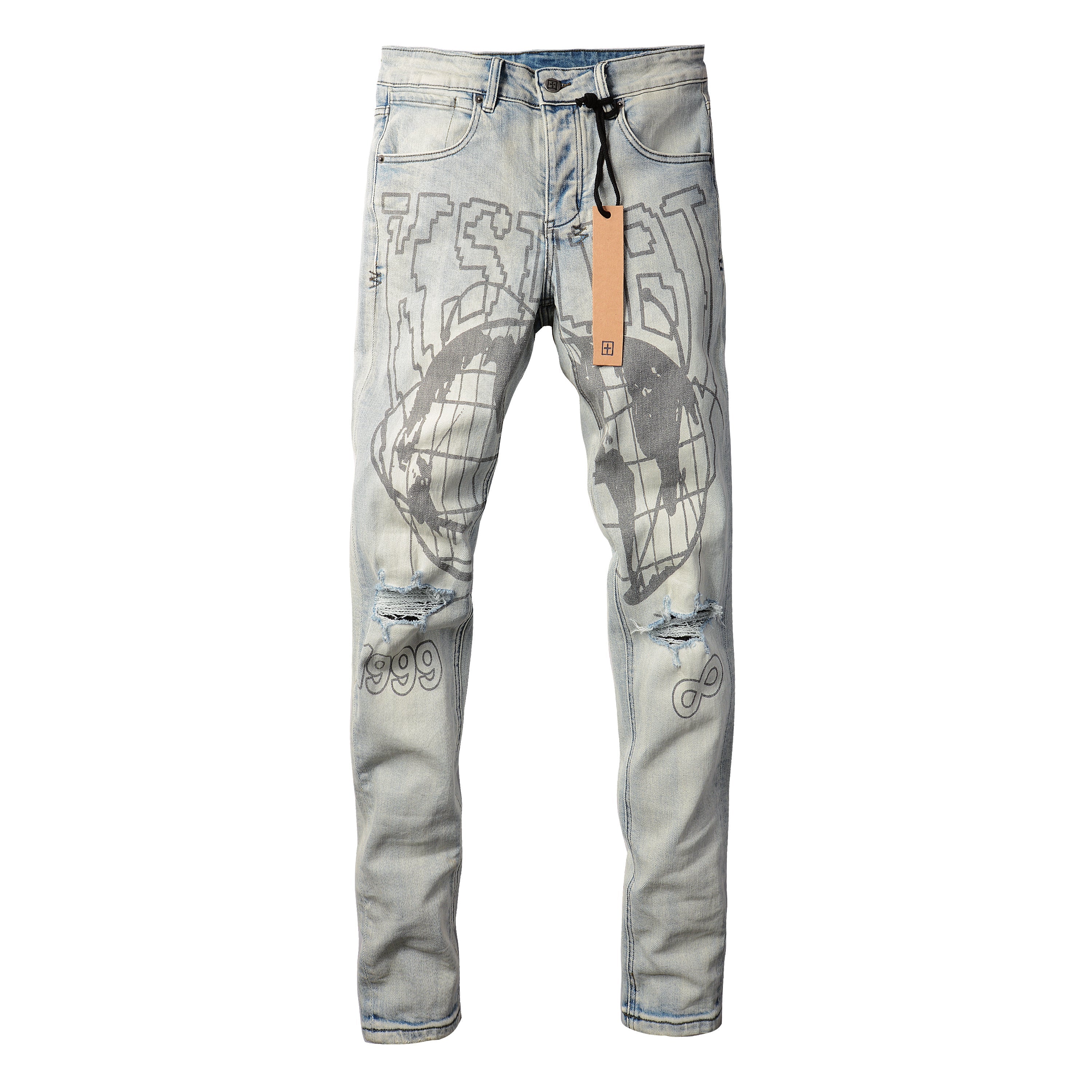 Timeless Gray Slim Fit Jeans 3013