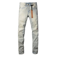 Slim Fit Jeans with Faded Details 3017