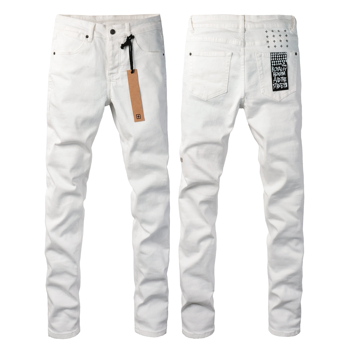 Effortless White Denim with a Simple and Elegant Design 3026