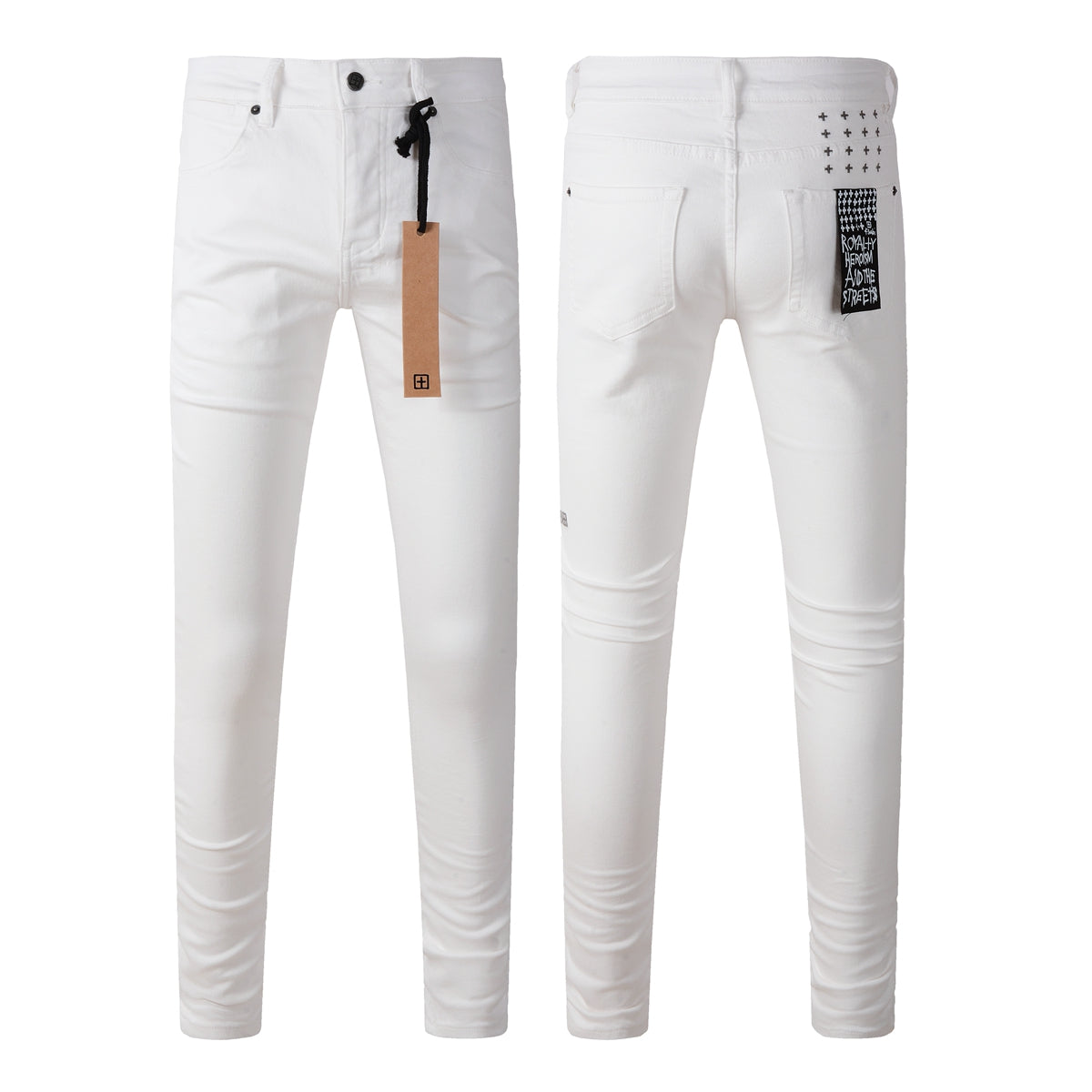 Effortless White Denim with a Simple and Elegant Design 3026
