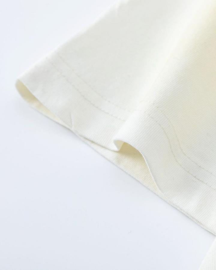 Retro Washed Unique Pleated Versatile T-Shirt