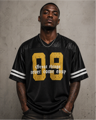 Vintage Casual  Number Print Mesh Tee