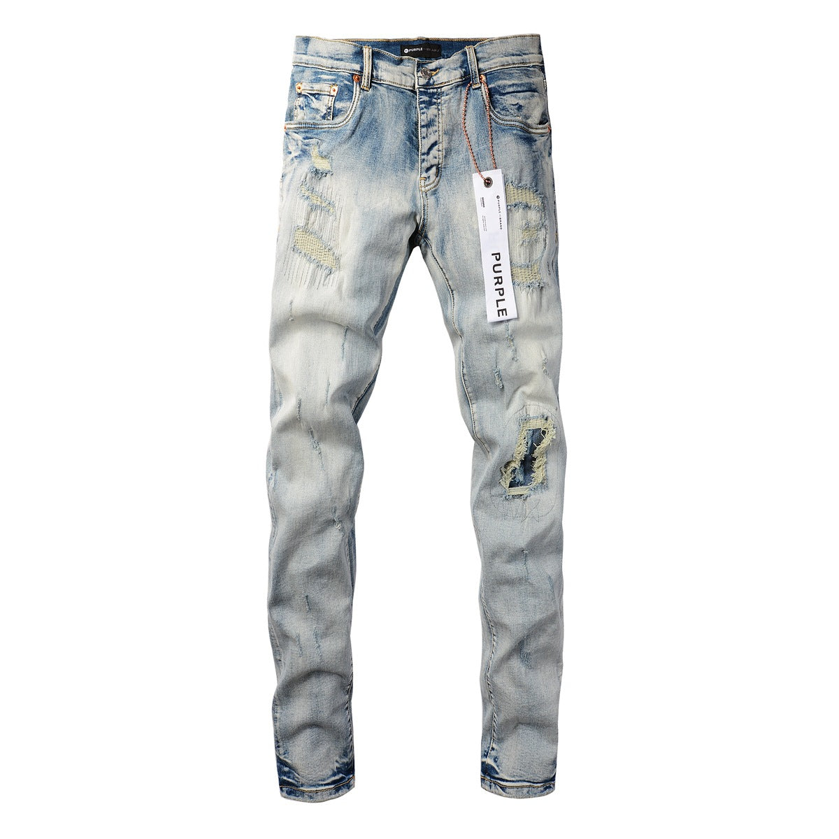 New Blue Vintage Personality Fashion Ripped Jeans (9058-9050)