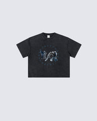 Vintage Star Ring Cowboy Graphic Washed Tee