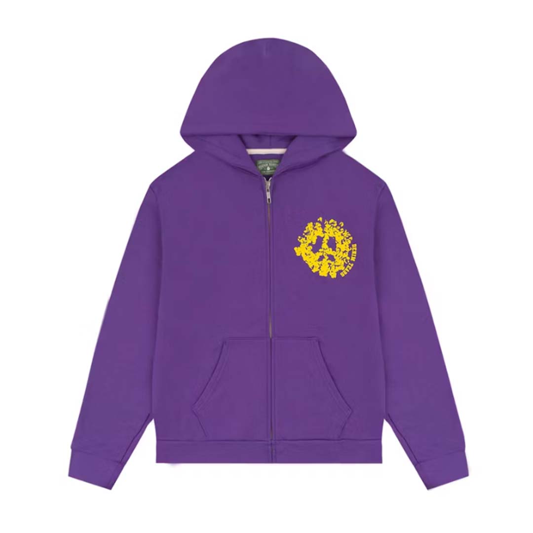 Denim Tears University Zip Up Hoodie Lakers